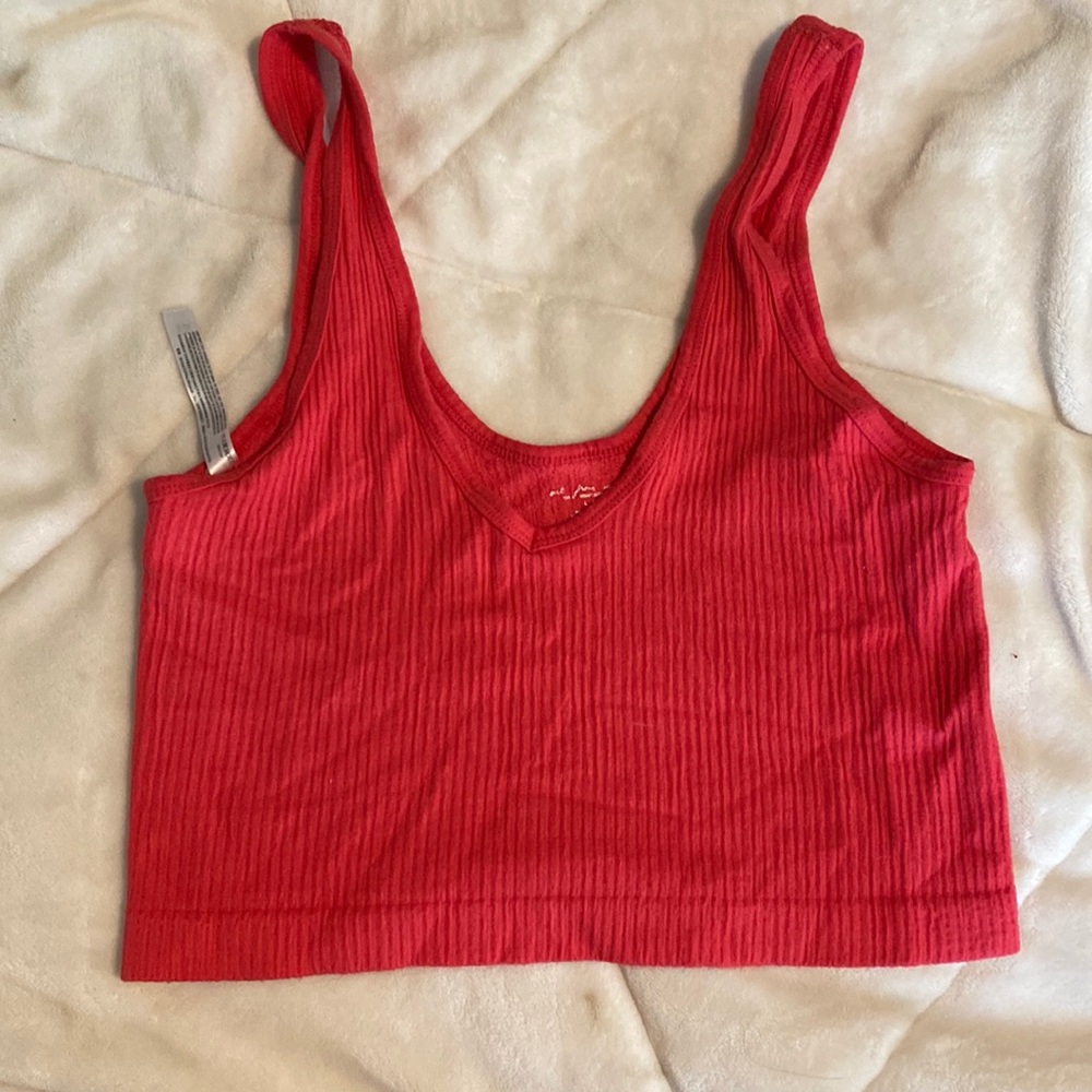 Out from under crop top